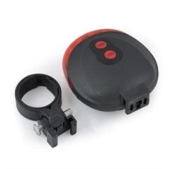 BUFFER® Çok Fonksiyonlu Pilli Bisiklet Led Lazer Işığı Arka Stop Lambası