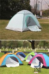 BUFFER® Kolay Kurulumlu Pratik Kamp Çadırı 4 Kişilik (200x200x135)
