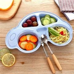 BUFFER® Bebekler İçin Araba Şeklinde Sevimli Mama Tabağı Çocuk Tabldot