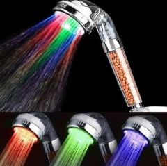 BUFFER® Renk Değiştiren Led Işıklı Su Tasarruflu Basınçlı Duş Başlığı