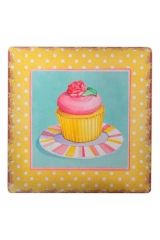 BUFFER® Decotown Duvar Panosu 40*40 Cup Cake Muffin Motifli Duvar Süsü