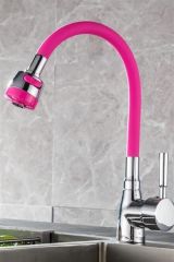 BUFFER® Oynar Başlıklı Tasarruflu Kubar Musluk Borusu ve Başlığı  Pembe