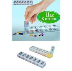 BUFFER® Haftalık Günlük İlaç Saklama Kutusu 7 Günlük İlaç  Saklama Kabı