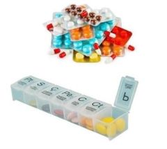 BUFFER® Haftalık Günlük İlaç Saklama Kutusu 7 Günlük İlaç  Saklama Kabı