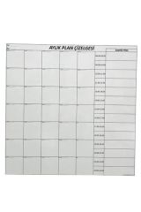 BUFFER® Aylık Planlayıcı Manyetik Duvar Stickerı Takvim Plan Çizelgesi