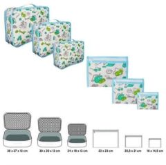BUFFER® Seyehat Tipi Bavul İçi Eşya Düzenleyici Organizer Çanta 6 Adet
