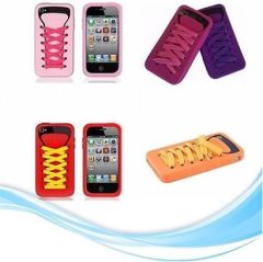 BUFFER® Apple Iphone 4g Cep Telefonu Koruyucu Kılıfı Bağcık Dizaynlı Kab