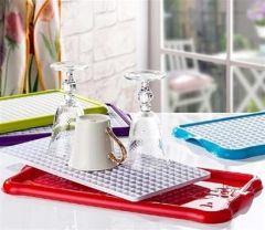 Pratik Lavabo Tezgah Üstü Bulaşık Kurutmalığı Süzmatik 22x40 cm