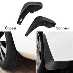 BUFFER® 2 Adet Ön veya Arkaya Uygun Çamur Önleyici Paçalık 32 x19 cm