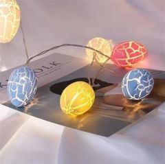 BUFFER® 10lu Renkli Yumurta Şeklinde Dekoratif Dolama Led Aydınlatma