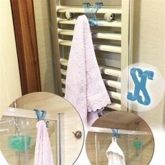 BUFFER® Hang it Pratik Kolay Taşımabilir Havlupan 2 Kancalı Banyo Askısı