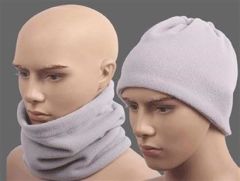 BUFFER® Beyaz Renki Çok Fonksiyonlu Unisex Polar Bere Boyunluk Saç Bandı