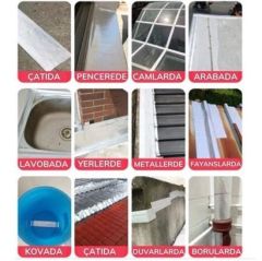 BUFFER® 2 Mt Yüksek Sıcaklık Dayanan Su Geçirmez Çatı  Duvar Çatlak Onarıcı Yapışkan Bant Folyo 5 Cm