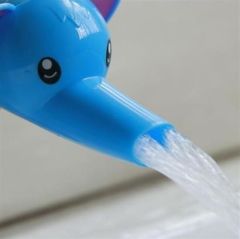BUFFER® Çocuklar İçin Eğitici ve Güvenli Musluk Uzatıcı Genişletici Başlık Aparatı Fil Figürlü
