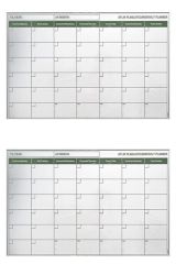 BUFFER® Manyetik Yapışkanlı Bir Aylık Program Planlayıcı Takvim 85x56 cm