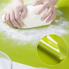 BUFFER® 40*50 cm Silikon Ölçekli Kullanımı Kolay Hamur Açma Matı Ekmek Mantı Makarna Hamuru Yoğurma