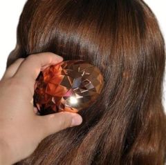 BUFFER® Rose Gold Saç Düzleştirici Tarak Geniş Aralıklı Her Saç Tipine Uygun Fırçalı Saç Düzleştiric