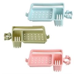 BUFFER® Musluğa Takılan Sünger Havlu Askılı Sabun Hazneli mutfak Banyo Lavabo Düzenleyici Organizer