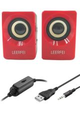 BUFFER® N62 1+1 Multimedia USB ve Jacklı Mini Hoparlör Yüksek Stereo Ses Sistemi