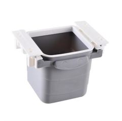 BUFFER® Mini Masa Çöp Kovası Plastik Tezgah Altı Geri Çekilebilir Yapışkanlı Görünmez Bölme Pratik