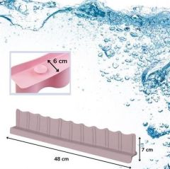 BUFFER® Vantuzlu Kauçuk Sıvı Su Sızdırmaz  Mutfak Banyo Duş Bariyeri Lavabo Kenar Tutucu Set