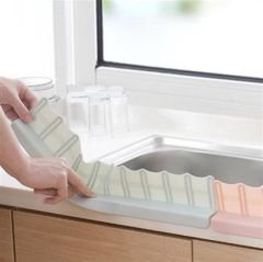 BUFFER® Vantuzlu Kauçuk Sıvı Su Sızdırmaz  Mutfak Banyo Duş Bariyeri Lavabo Kenar Tutucu Set