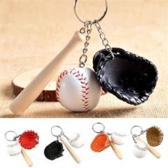 BUFFER® Gerçekçi Beyzbol Tasarımlı Şık Anahtarlık Kolye Çanta Süsü Baseball Keychain