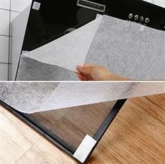 BUFFER® 2li Yağ Emici Duman Önleyici Pratik Mutfak Davlumbaz Koruyucu Dayanıklı Yedek Filtre 45x90cm