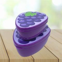 BUFFER® 2'li İç İçe Geçebilen Üzüm Model Saklama ve Beslenme Kabı Seti (550 ml + 250 ml)