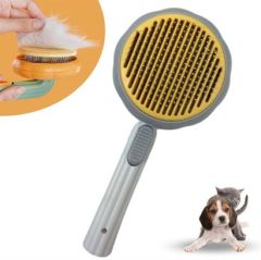 BUFFER Plastik Beyaz Evcil Hayvan Bakım  Pet Fırçası Çok Amaçlı Pet Fırçası Beyaz