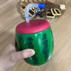 BUFFER® Karpuz Model Kendiliğinden Pipetli 900 ml Suluk, Matara