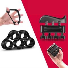 BUFFER® 5 Parça El, Kol ve Parmak Egzersiz Spor Aletleri Seti Fitness Takımı