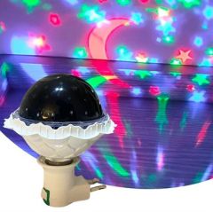 BUFFER® Kristal Gökyüzü Modlu Yıldızlı Hareketli 360 Derece Dönen Kristal Led Ampül