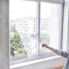 BUFFER® Tüm Cam Pencere Kapılara Uyumlu Çift Kanat Pencere Sinekliği